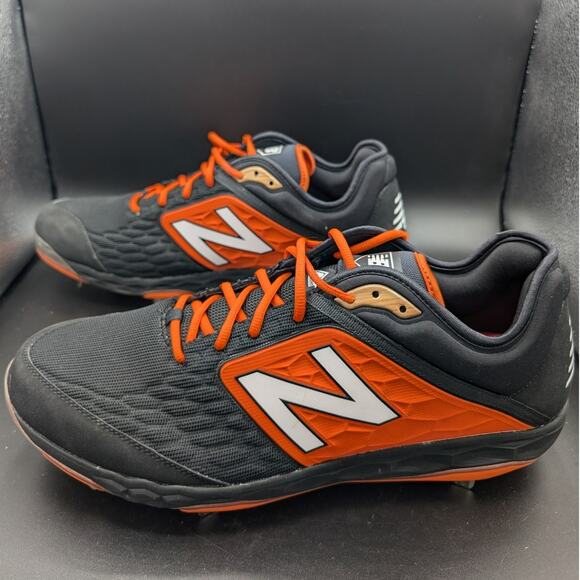 New Balance Baseball Cleats Mens 17 2E Black Orange Metal Data Driven Platform